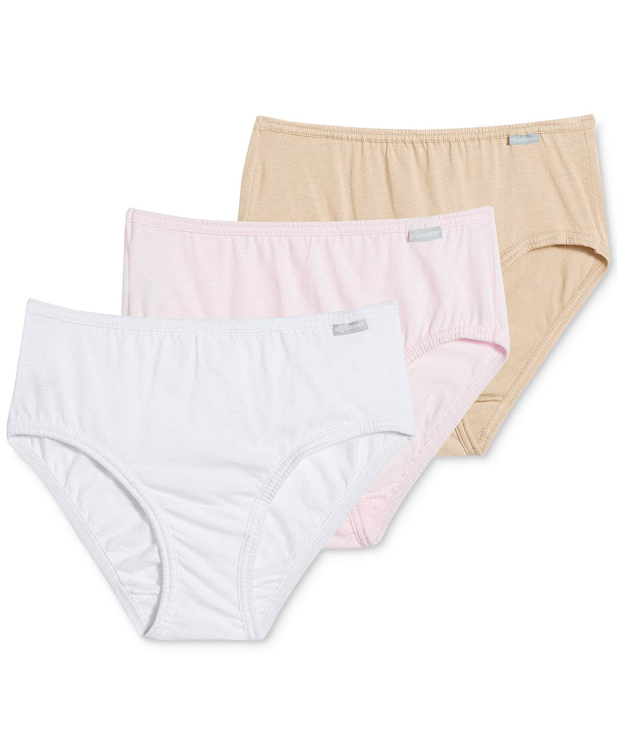 Jockey Elance Hipster Underwear 3 Pack 1482 1488 Also Available In Plus Sizes Ivory/Sand/Pink Pearl