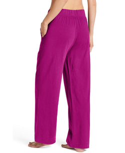 Jockey Everyday Essentials Cotton Pajama Pants Fuschia thumbnail 2