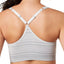 Jockey Fineline Medium Impact V Neck Sport Bra in Light Grey