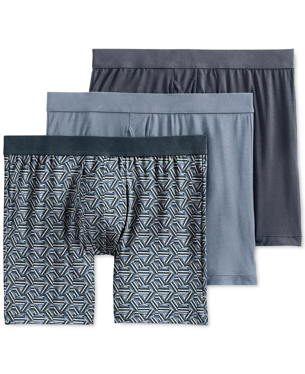Jockey Flex 365 Modal Stretch Boxer Brief 3 Pack Stormy Sea