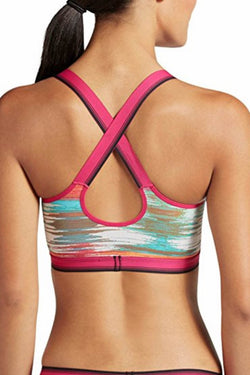 Jockey Fuchsia Sporties Mesh Crop-Top Bralette thumbnail 4