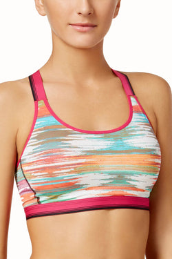 Jockey Fuchsia Sporties Mesh Crop-Top Bralette thumbnail 2