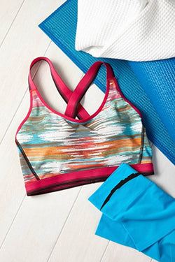 Jockey Fuchsia Sporties Mesh Crop-Top Bralette thumbnail 3