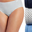 Jockey Heather Deep-Blue Dot Elance Cotton Hipster 3-Pack