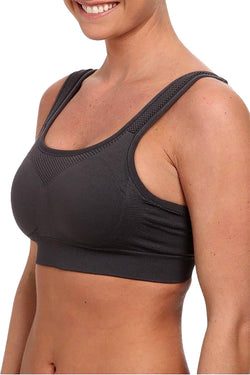 Jockey Iron Grey High Impact Seamless Sports Bra thumbnail 1