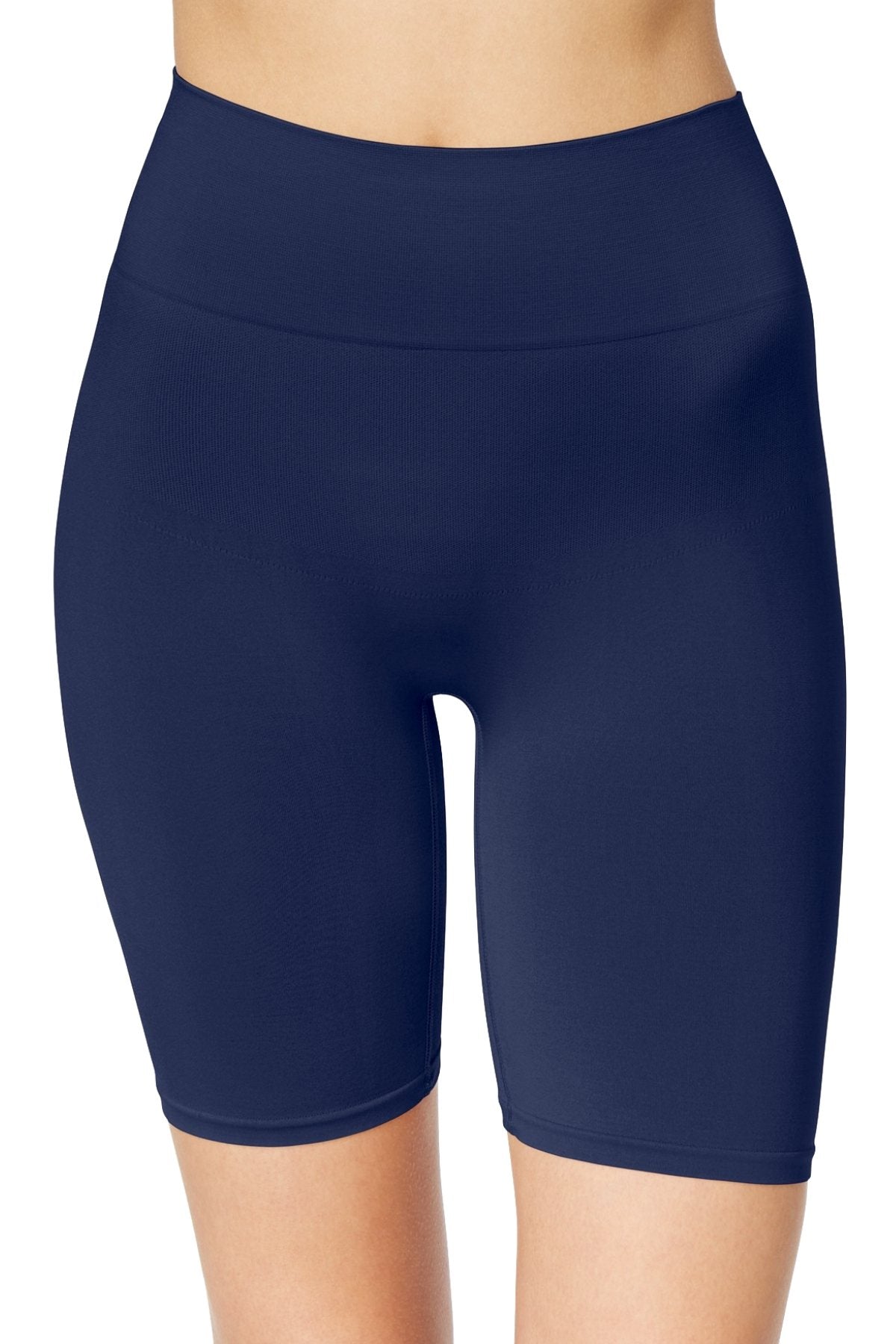 Jockey Just-Past-Midnight-Blue Slimmers Deluxe Mid-Waist Long-Leg Short