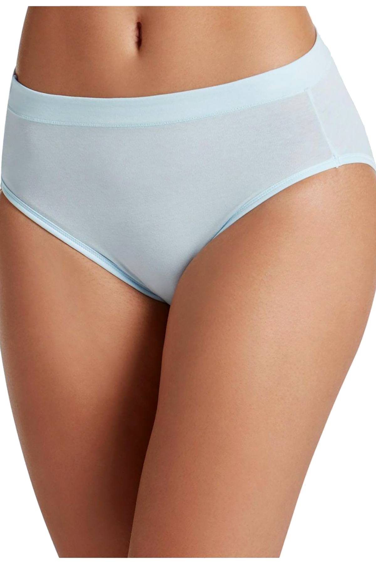 Jockey Lilac/Blue-Assorted Elance Stretch High-Cut Brief 3-Pack