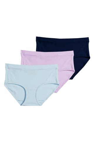 Jockey Lilac/Blue-Assorted Elance Stretch Hipster 3-Pack