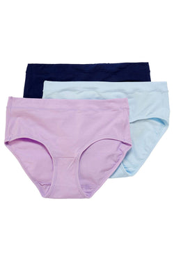 Jockey Lilac/Blue-Assorted Elance Stretch Hipster 3-Pack thumbnail 2