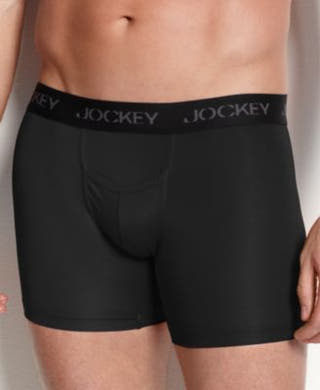 Jockey Mens Sport Microfiber Boxer mBLACK