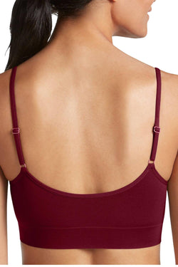 Jockey Merlot-Wine Seamfree Modern Microfiber Crop-Top Bralette thumbnail 2
