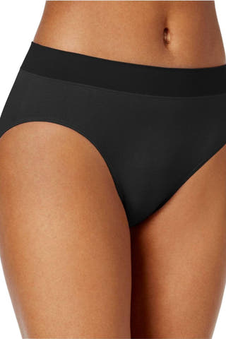 Jockey Modern Micro Hi-Cut Seamfree Hipster in Black