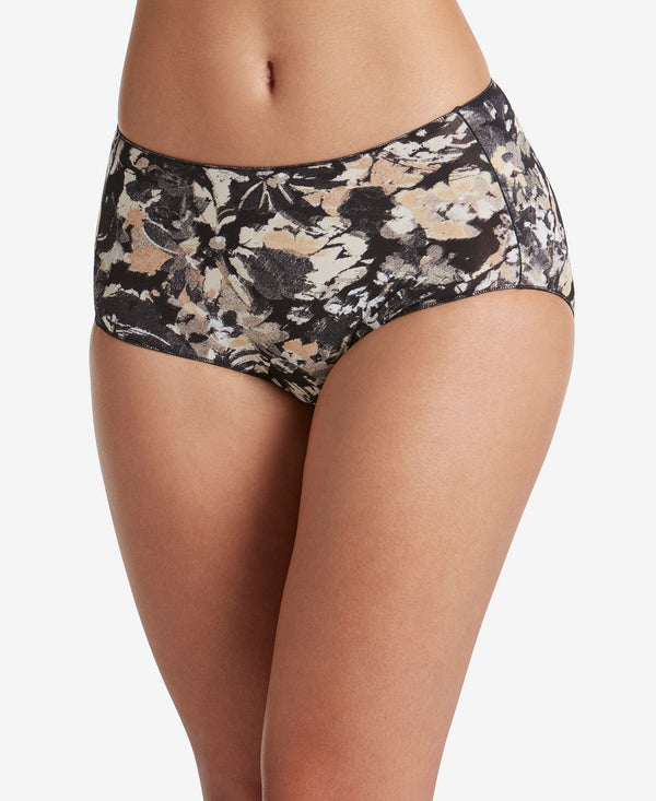 Jockey No Panty Line Promise Hip Brief Underwear 1372 Extended Sizes Floral Fauvist