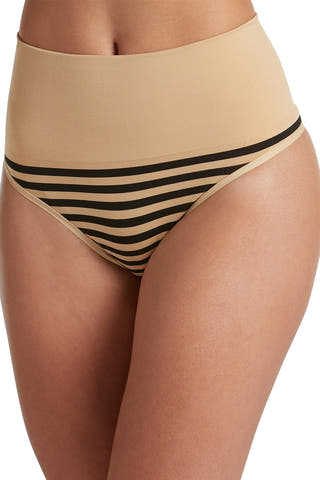 Jockey Nude with Black Stripes Slimmers Shaping Thong
