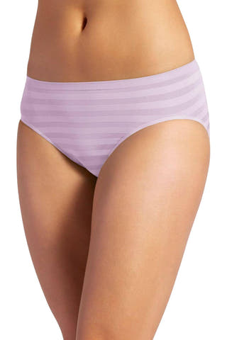 Jockey Old-Soft-Lilac Comfies Matte/Shine Hi-Cut Brief
