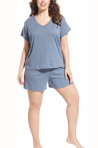 Jockey PLUS Chambray Sleep Tee & Boxer Set