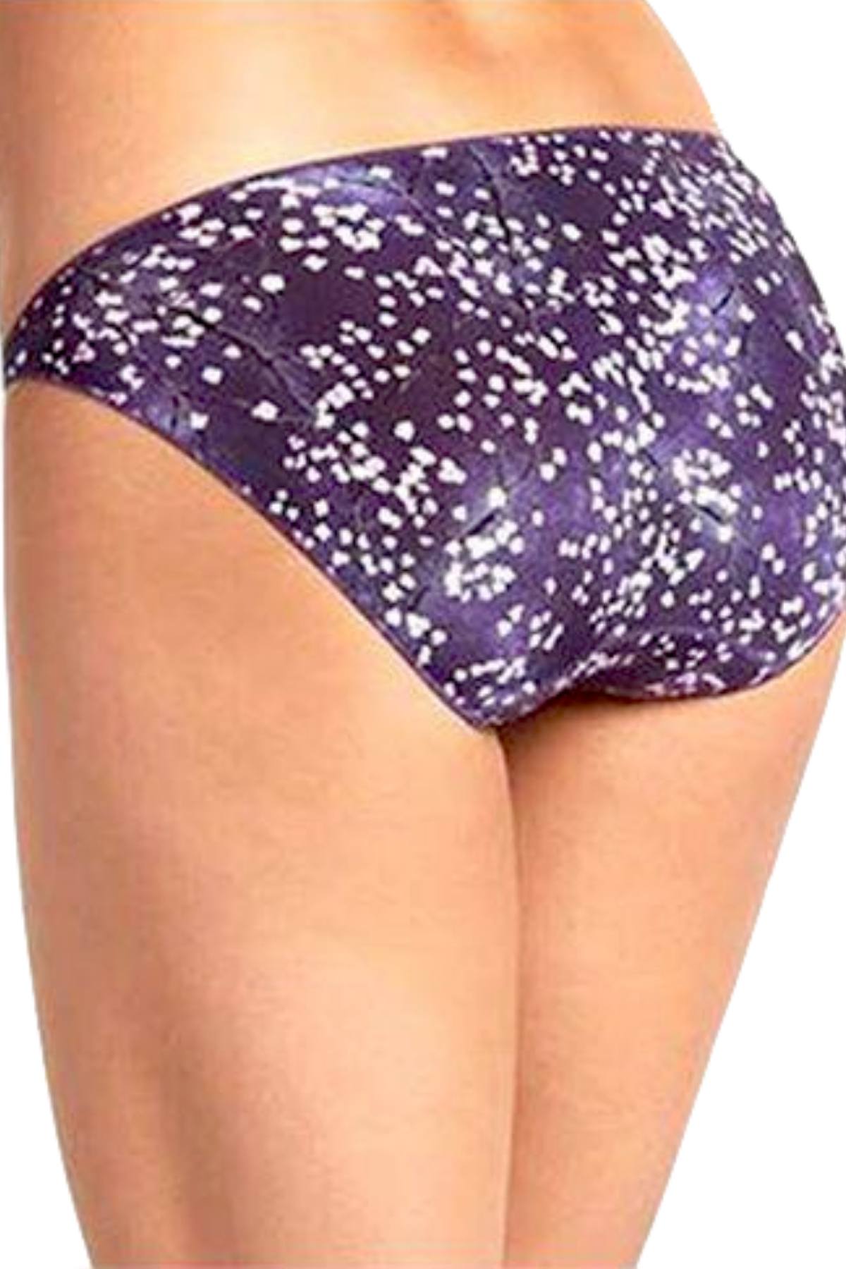 Jockey Purple Snow-Blossom Printed No-Panty-Line-Promise Bikini Brief