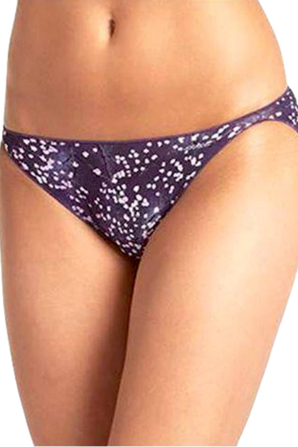 Jockey Purple Snow-Blossom Printed No-Panty-Line-Promise Bikini Brief