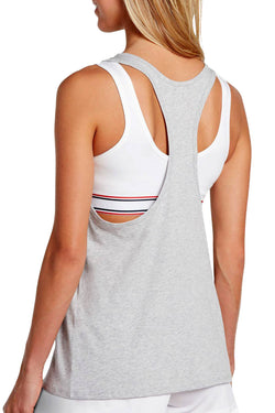 Jockey Retro Racerback Tank in Gray Heather thumbnail 3