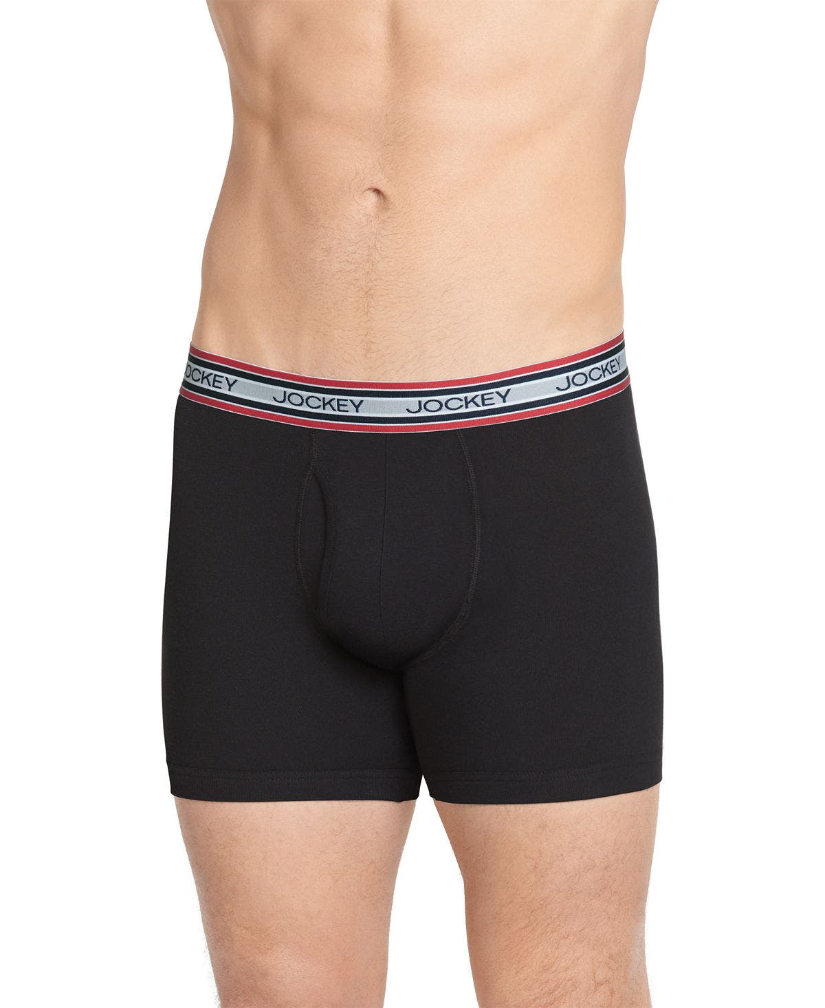 Jockey Retro Stripe Boxer Briefs Black