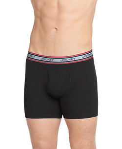 Jockey Retro Stripe Boxer Briefs Black thumbnail 1