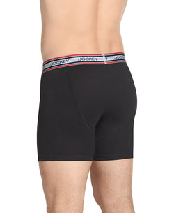 Jockey Retro Stripe Boxer Briefs Black thumbnail 2