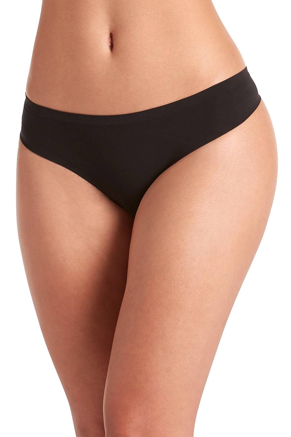 Jockey Seamfree Air Thong in Black
