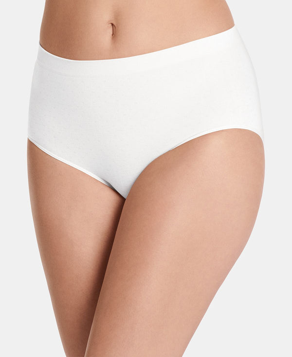 Jockey Seamfree Breathe Brief Underwear Also Available In Extended Sizes 1881 White