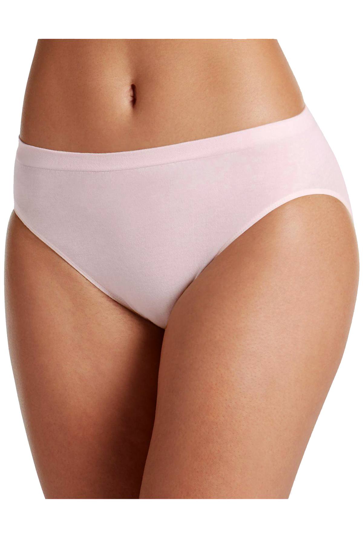 Jockey Shell-Pink Seamfree French-Cut Comfies Brief