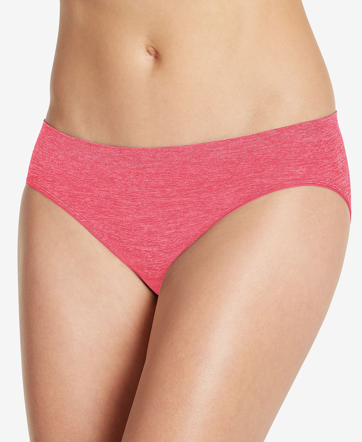 Jockey Smooth And Shine Seamfree Heathered Bikini Underwear 2186 Available In Extended Sizes Berry Bloom