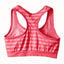 Jockey Strawberry-Pop Tonal Striped Sports Bra