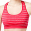 Jockey Strawberry-Pop Tonal Striped Sports Bra