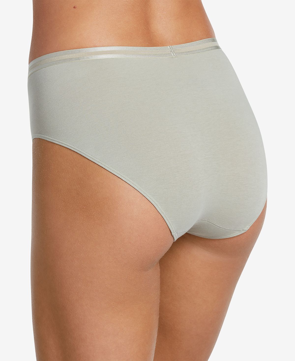 Jockey Supima Cotton Allure Hi Cut 1626 Light Linen Green