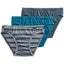 Jockey Underwear Elance Bikini 3-pack Joy Stripe Grey Green Asst