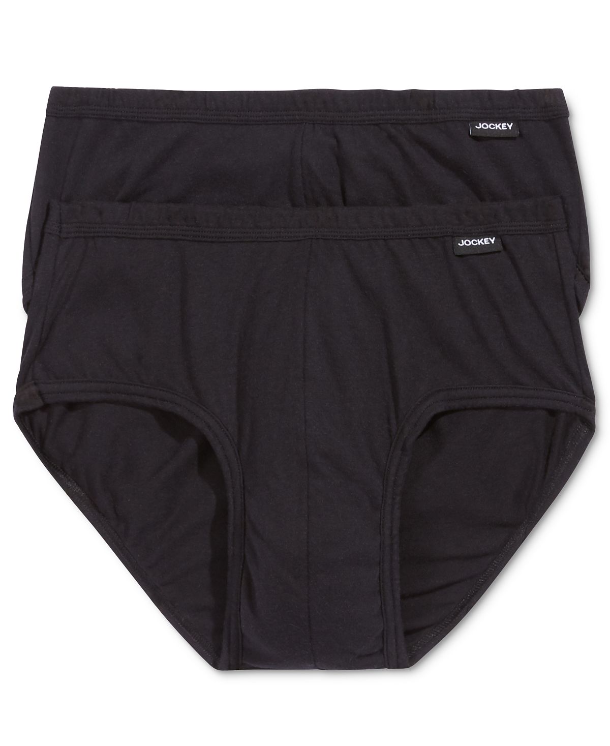 Jockey Underwear Elance Poco Brief 2 Pack Black