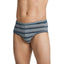 Jockey Underwear Elance Poco Brief 2 Pack Joy Stripe Grey Green Asst