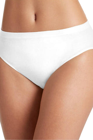Jockey White Comfies French-Cut Seamfree Cotton-Stretch Brief