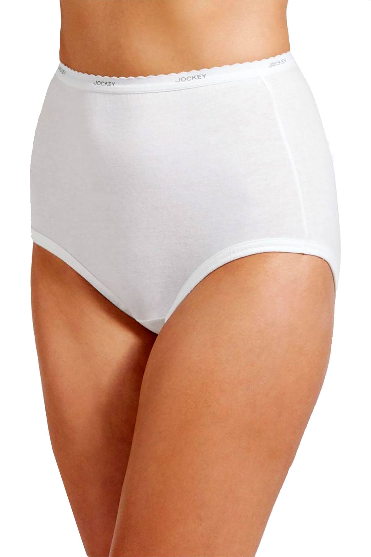 Jockey White Full-Cut Classic-Fit Brief 3-Pack