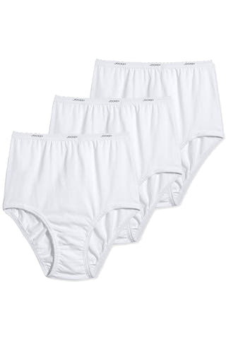 Jockey White Full-Cut Classic-Fit Brief 3-Pack