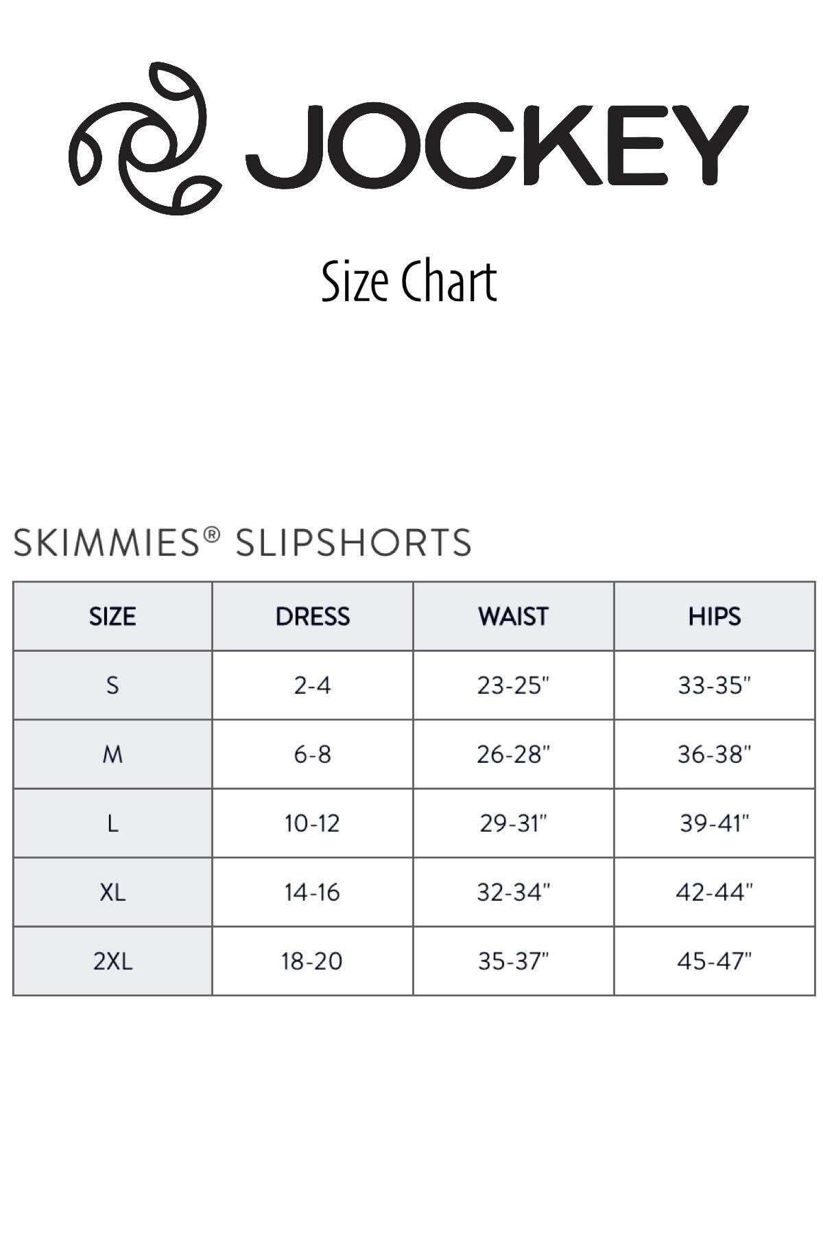 Jockey White Skimmies Slip Short
