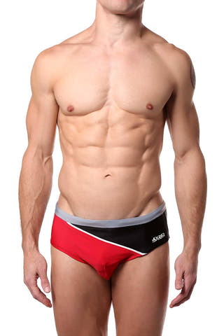 Jocko Black Diagonal Swim Bikini