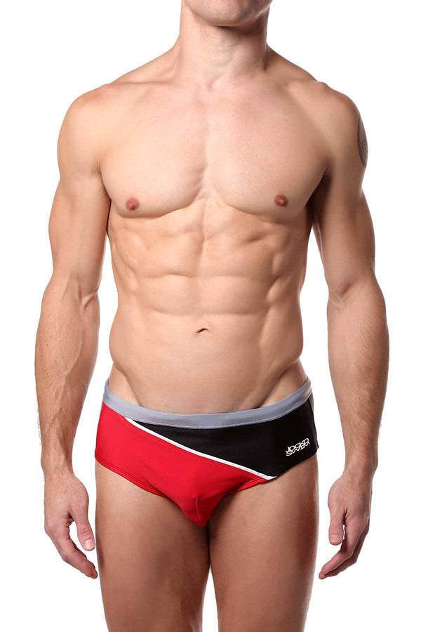 Jocko Black Diagonal Swim Bikini