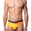 Jocko Orange Diagonal Swim Bikini