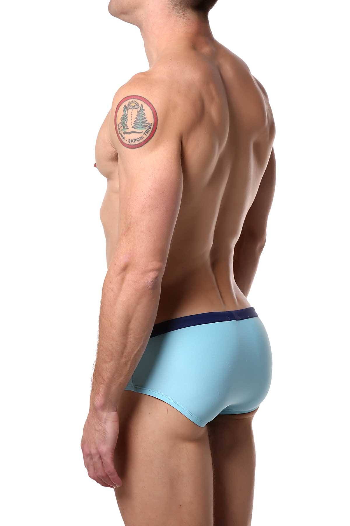 Jocko Powder Blue Diagonal Swim Bikini