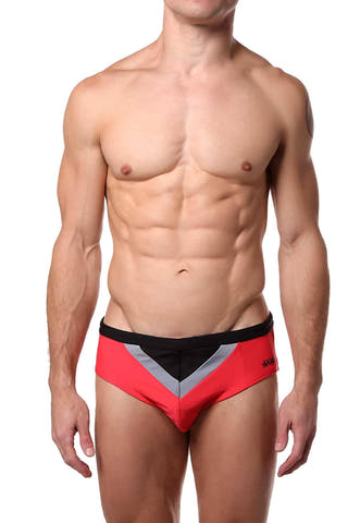 Jocko Red Kyle V-Insert Swim Bikini