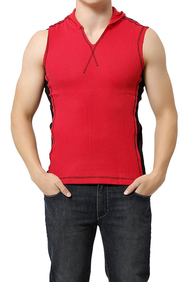 Jocko Red Sleeveless Lounge Hoodie
