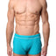 Jocko Turquoise Ernesto Square Cut Swim Trunk