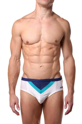 Jocko White Kyle V-Insert Swim Bikini