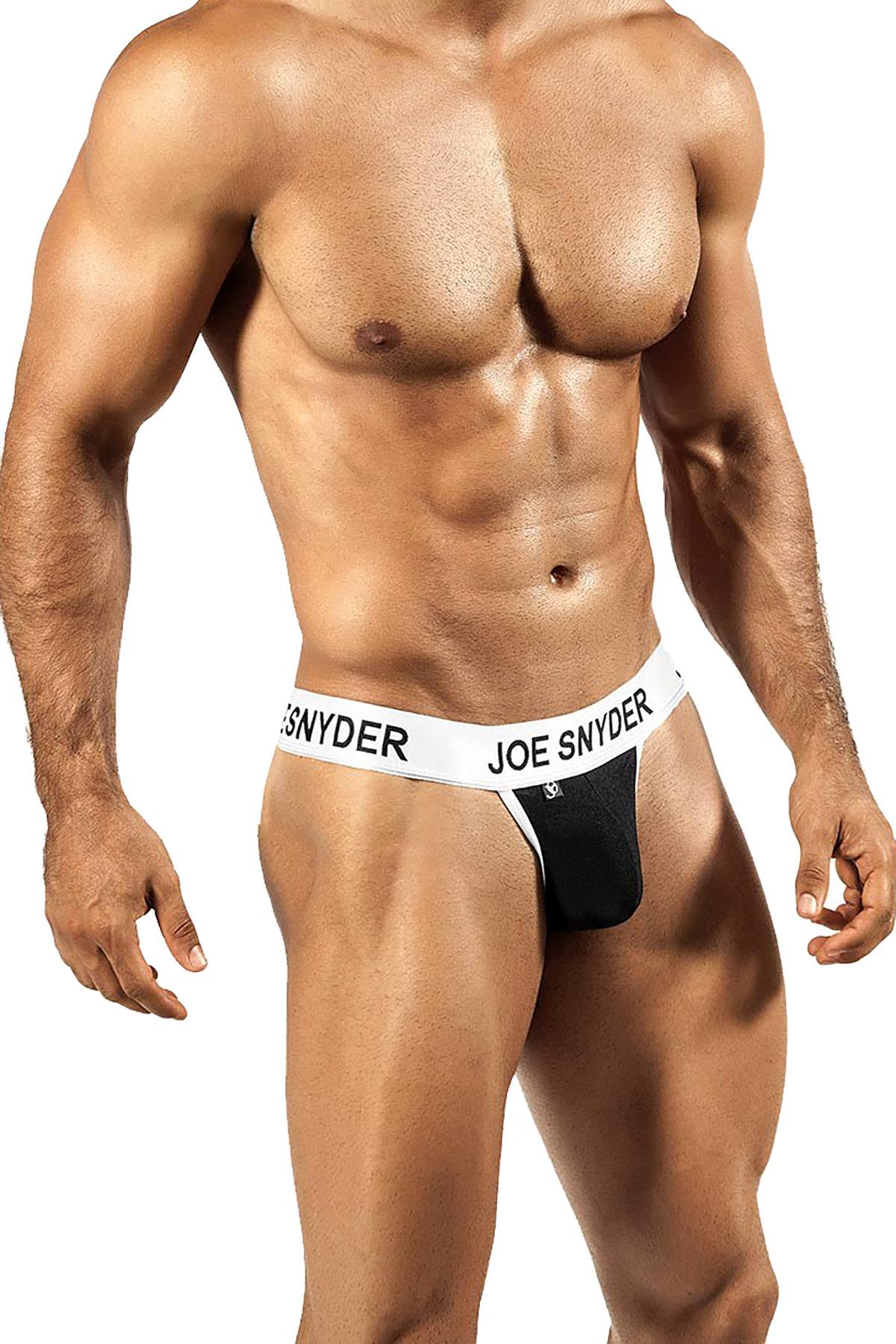 Joe Snyder Black Activewear V-Thong