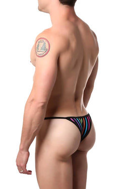 Joe Snyder Black/Neon-Striped Candy Kini thumbnail 2